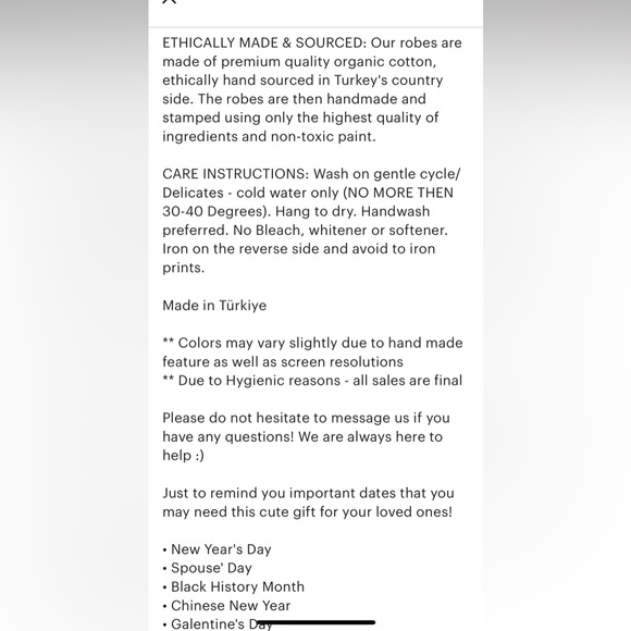 Black and White Patterned Kimono/robe - Picture 6 of 7